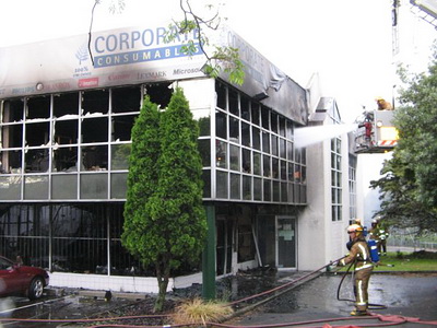 Building Fire - Mt Wellington