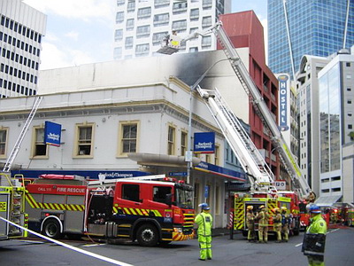 Building Fire - Auckland City