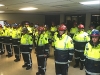 July 2012: Members parade in new Operational Support uniform, leaving behind the old Fire Police badging and look.